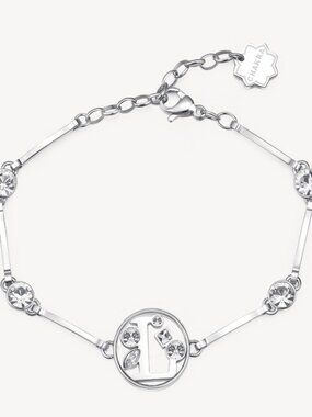 Brosway Italia Silver Letter L  Bracelet with Swarovski Crystals